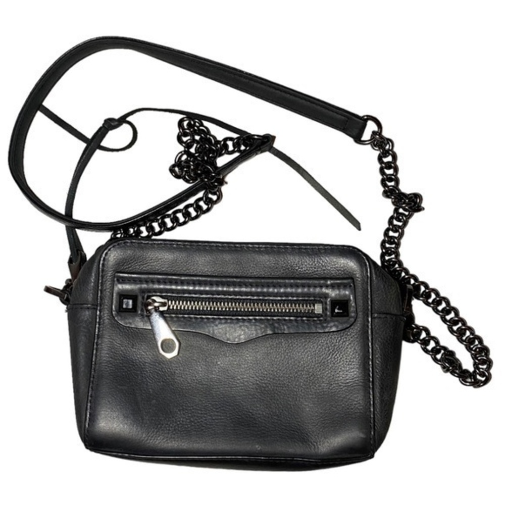 Rebecca Minkoff Leather Crossbody Bag in Dark Gray